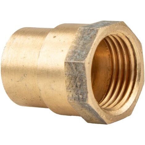 Rotguss-Lötfitting Übergangsmuffe 28 mm x 1 Zoll IG - Typ 4270G, DVGW