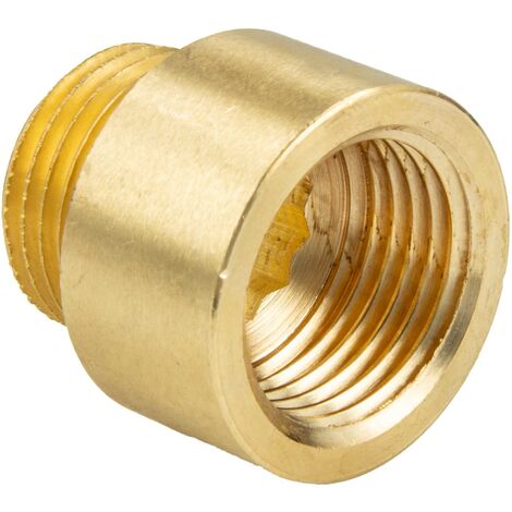 tecuro Hahnverlängerung 1 Zoll (DN 25) x 20 mm - Messing blank
