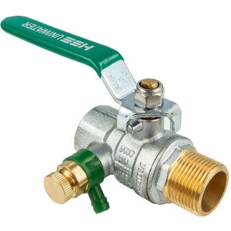 UNIWATER Trinkwasser-Kugelhahn mit Entllerung Aussen x Innengewinde 2 Zoll (DN 50), Typ 1489