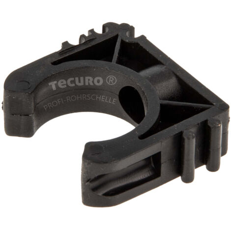 tecuro Rohrschelle - Rohrclip für Rohre & Schläuche, Ø 25 mm, erweiterbar