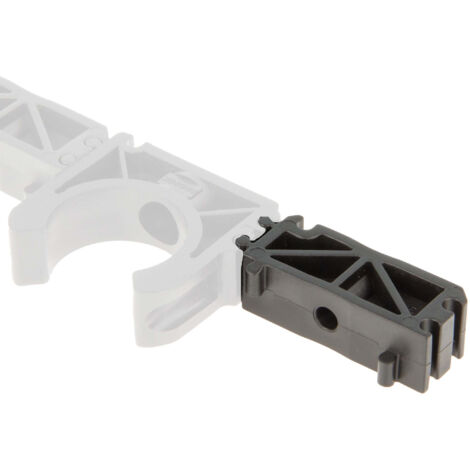 Distanzstück für Rohrschelle Rohrclip Ø 63 mm, Adapter, PP schwarz