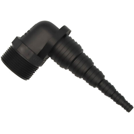 Haas OHA Pumpenanschluss Pumpenwinkel 90°, 1 1/4 Zoll AG - für Schläuche von Ø 8,3 bis 33,5 mm (1/2)