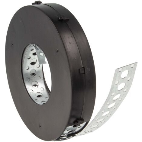 tecuro Lochband Montageband 25 mm x 10 m Rolle - Stahl verzinkt