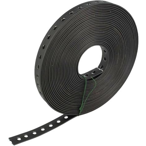 tecuro Lochband Montageband 19 mm x 10 m Rolle - Stahl - Kunststoff ummantelt