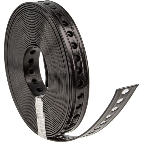 tecuro Lochband Montageband 27 mm x 10 m Rolle - Stahl - Kunststoff ummantelt