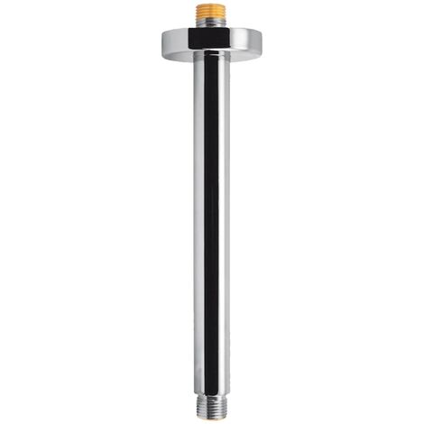 tecuro Brausearm Deckenarm Ø 20,5 x 400 mm für Regenbrausen, Messing verchromt (1/4)