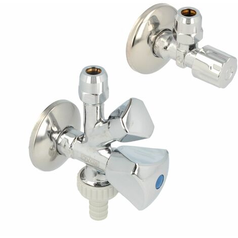 SCHLÖSSER Kombi-Set, Eckventil & WAS-Ventil 1/2 Zoll (selbstdichtend) DVGW geprüft (1/5)