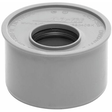 Abwasser-Innen-Reduzierstück DN 90 x 40, superkurz, für HT-Rohr (1/2)