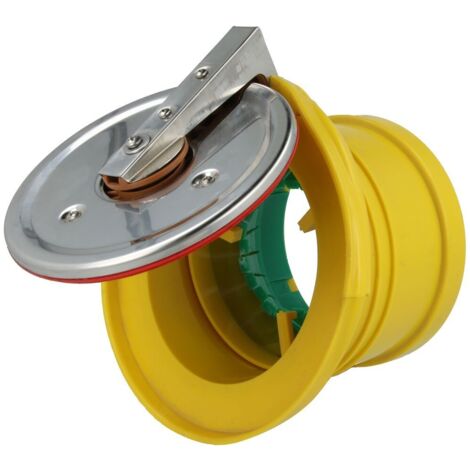 Airfit Edelstahl-Rohrendklappe DN 110 für Drainage-Rohr, Schutz vor Ungeziefer und Rückstau