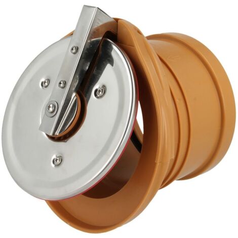 Airfit Edelstahl-Rohrendklappe DN 110 für HT-/KG-Rohr, Schutz vor Ungeziefer und Rückstau