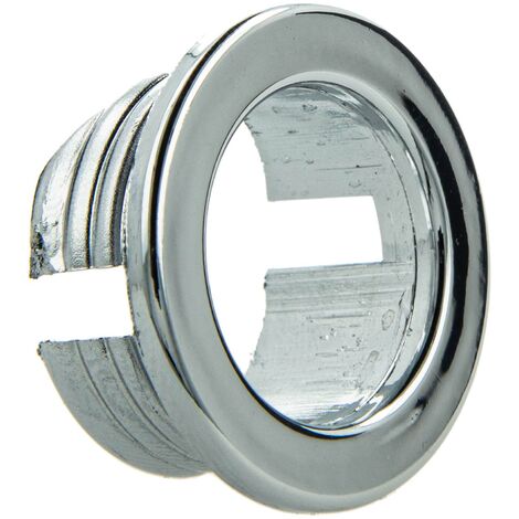 tecuro Überlaufblende Ø 24 mm Abdeckung Ring für Überlaufloch Waschbecken (1/4)