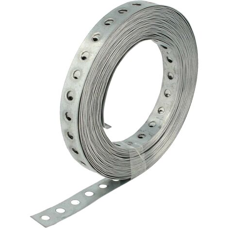 tecuro Lochband Montageband 17 mm x 10 m Rolle - Edelstahl V2A