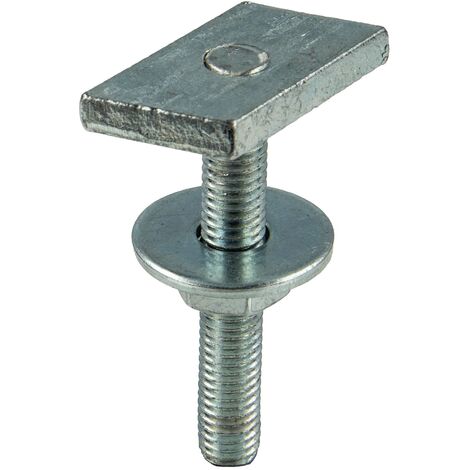 tecuro Hammerkopfschraube M8 x 50 mm für Montageschiene Typ 38/40, Stahl verzinkt