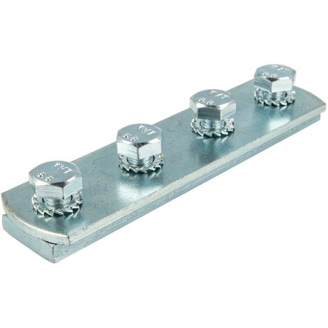 tecuro Schienenverbinder für Montageschiene Typ 38/40, Stahl verzinkt