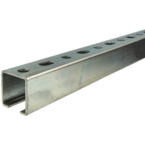 tecuro Montageschiene Typ 38/40 x 1000 mm x 2,00 mm, Stahl verzinkt C/U-Profil