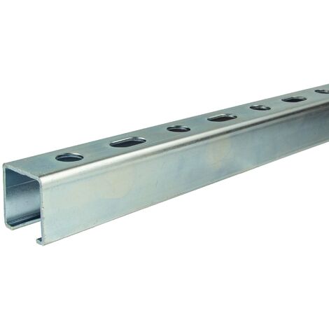 tecuro Montageschiene Typ 28/30 x 1000 mm x 2,00 mm, Stahl verzinkt C/U-Profil