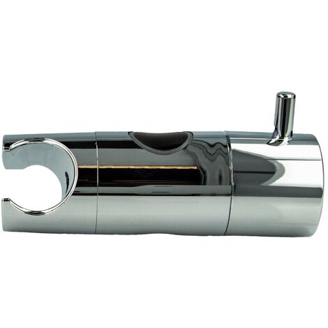 tecuro Design-Brausehalter für Wandstange Ø 18 mm Kunststoff verchromt