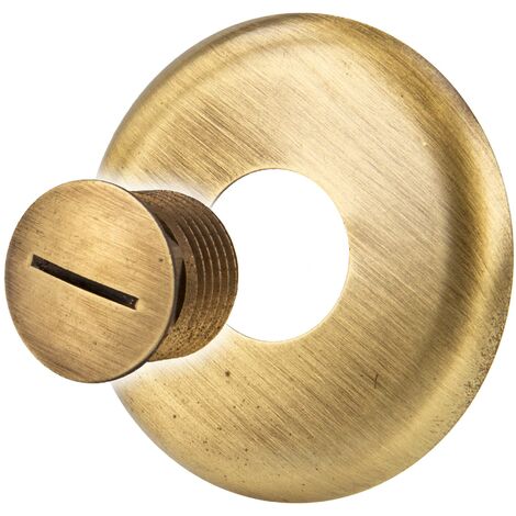 tecuro Verschluss - Stopfen AG G 1/2 Zoll, mit Rosette - Messing bronze