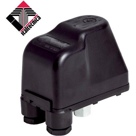 ITALTECINCA PT/5 Druckschalter 1 - 4,8 bar, 1/4 Zoll IG - 500V AC -10/16 A IP 44 - für Druckwasserkessel