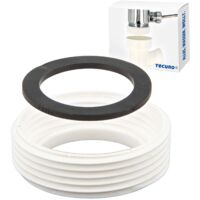 tecuro Reduzierstück für Siphon-Ablauf 1 1/4 IG x 1 1/2 AG, inkl. Dichtung