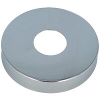 tecuro Hahnrosette (1/2) Ø 22 mm x Ø 80 mm x Höhe 20 mm, Messing verchromt