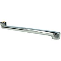 tecuro S-Auslauf für Wand-Armaturen 3/4 Zoll konisch dichtend, Länge 300 mm, Messing verchromt