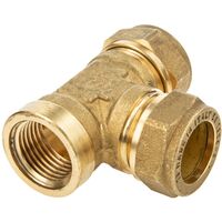 MS-Klemmringverbinder, T-Stück mit IG seitlich - Verschraubung 1/2 x 15 x 15 mm