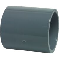 Mega Muffe PVC-U 25 mm Klebemuffe 16 bar, grau
