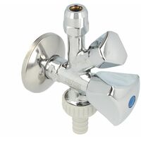1/2" x 10 Kombi-Eckventil m.Rohrbelüfter DVGW 
