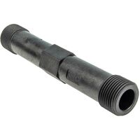 JS Passstück 1 Zoll (DN20) x 190 mm für Wasserzähler Wärmemengenzähler - KS-grau