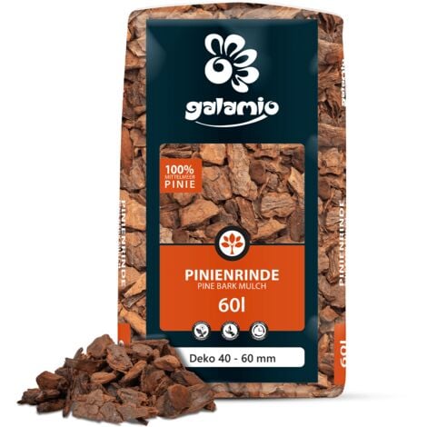 Galamio Rindenmulch Pinie Deko 60l