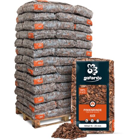 Galamio Rindenmulch Pinie Mittel 60l x 39 Sack 2340l