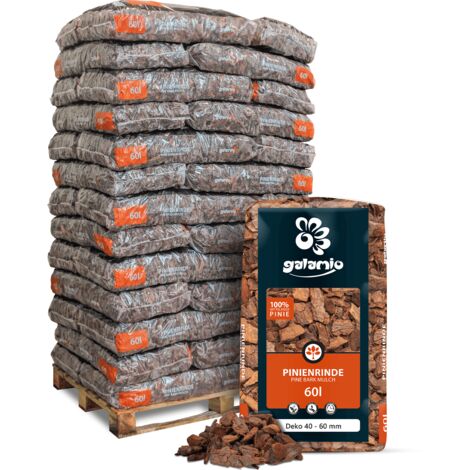 Galamio Rindenmulch Pinie Deko 60l x 39 Sack 2340l