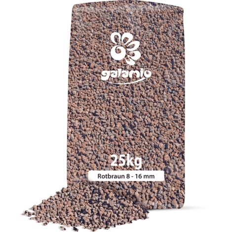 Galamio Lavamulch Rotbraun 8 - 16 mm 25kg x 12 Sack 300kg