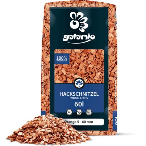 Galamio Holzhackschnitzel Orange 60l
