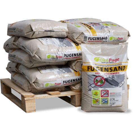 ÖkoFuge Fugensand Natur 20kg x 15 Sack 300kg