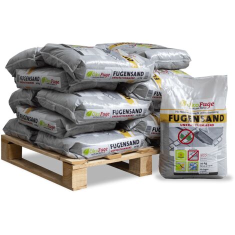 ÖkoFuge Fugensand Anthrazit 20kg x 15 Sack 300kg
