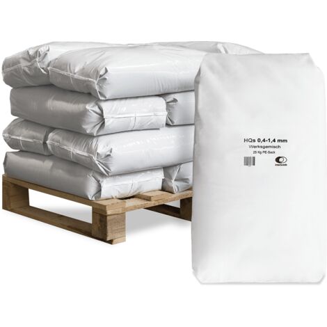 Wolff Müller Quarzsand 0,4 - 1,4 mm 25kg x 12 Sack 300kg