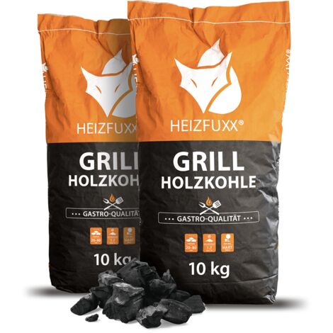 Heizfuxx Grillholzkohle Gastro 10kg x 2 Sack 20kg (1/5)