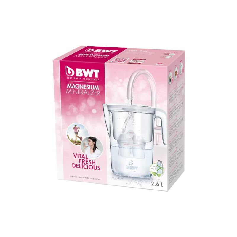 CARAFFA BWT 815130 Vida 1 Filtro, Bianco, 26.4x11.5x28.7 cm