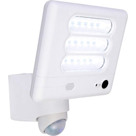 Lutec ESA Luce di Sicurezza a LED con Telecamera 25 W, Bianco, 20 x 17 cm (1/4)