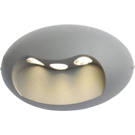 Lampada Da Esterno A LED Lutec Ublo – Corpo Grigio Chiaro, 8W Integrati, Dimensioni 19.3x4.5 Cm, Kit Di Installazione Incluso