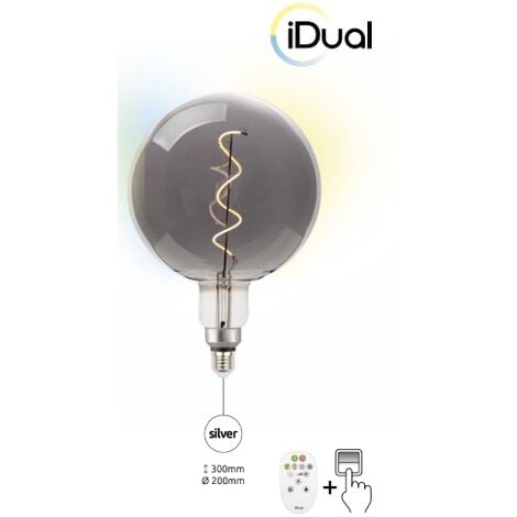 Lampadina A60 iDual LED a filamento con telecomando trasparente