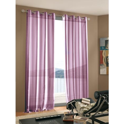 Home Collection CRI131 Tenda Cristy, Poliestere, Lilla, 140x290 cm