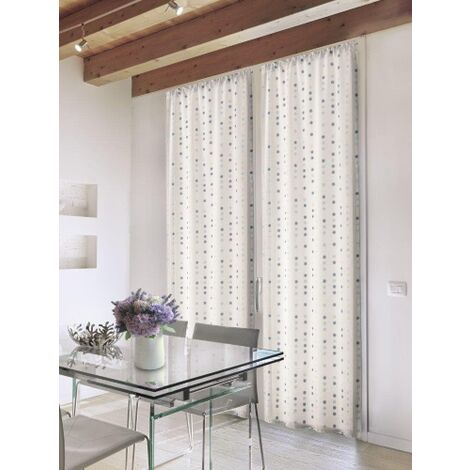 HOME COLLECTIONS - COPPIA TENDINE BUBBLES 70X150 CM ORO IN POLIESTERE