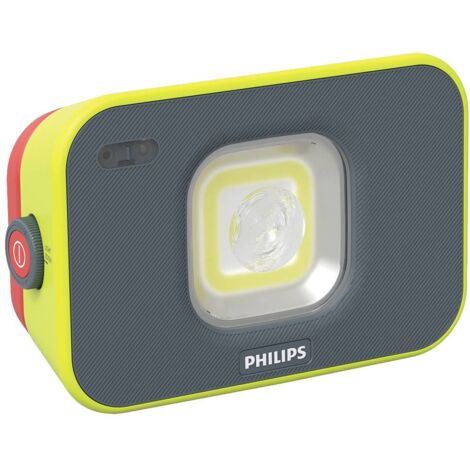 Philips Lampada da Lavoro LED Xperion 6000 Flood, proiettore a LED Ricaricabile con Luce zoomabile e dimmerabile, 1000 lm, rilevamento del Movimento, Funzione Batteria ausiliaria