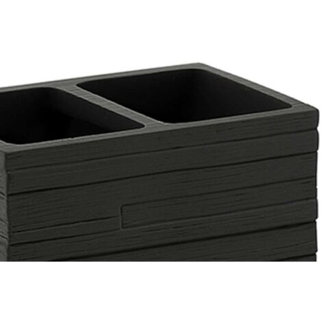 Quadrotto portaspazzolini nero