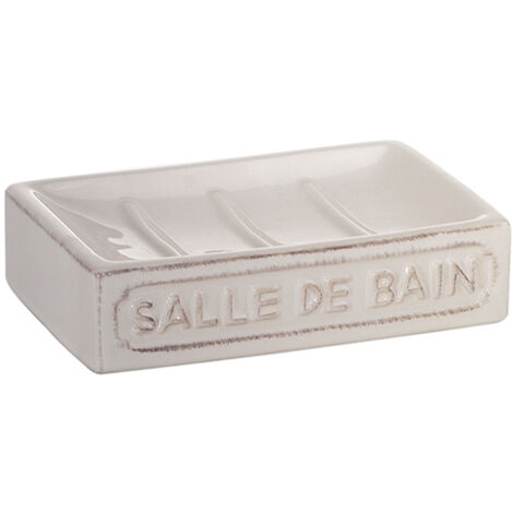 Gedy Vivienne Portasapone, Ceramica, Bianco, Taglia unica (1/2)