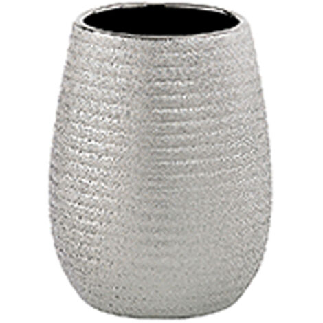 Gedy Bicchiere Astrid, Ceramica, Argento, 8,3 x 8,3 x 11 (1/2)