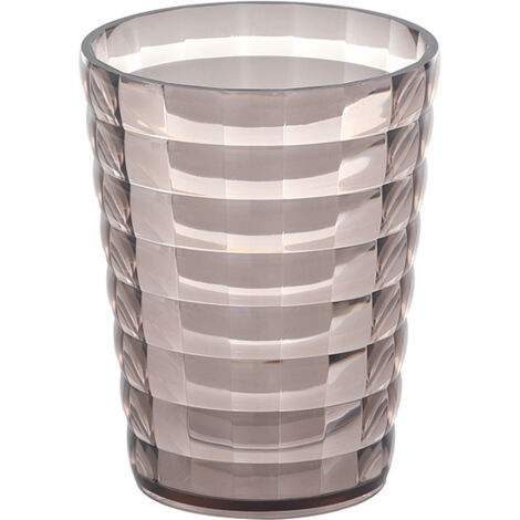 Gedy glady porta spazzolini, resina termoplastica, Moka, 8,5 X 8,5 X 11 (1/2)